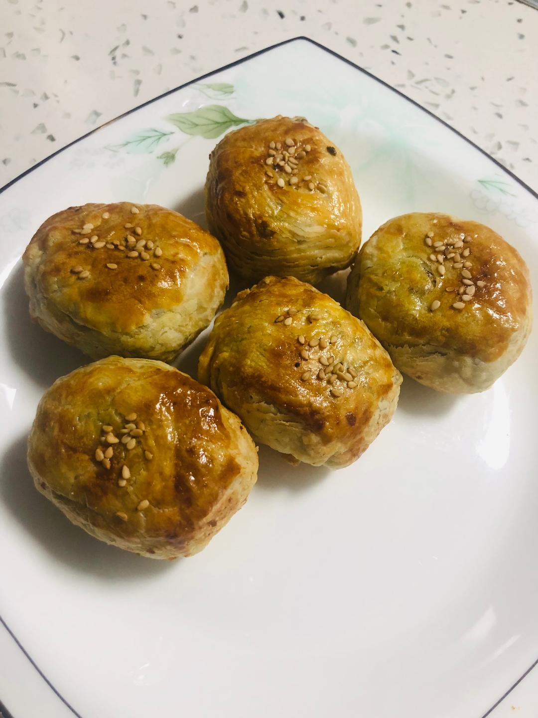 简易版的绿豆饼只需蛋挞皮