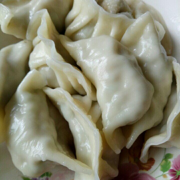 酸豆角拌长豆角加肉末饺子1