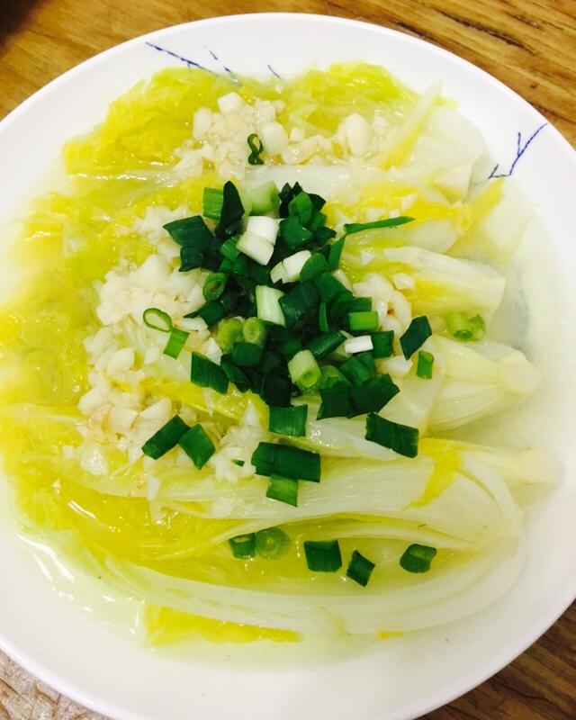 做的蒜蓉娃娃菜