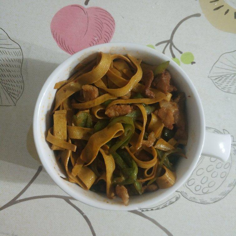 青椒肉丝千张小炒