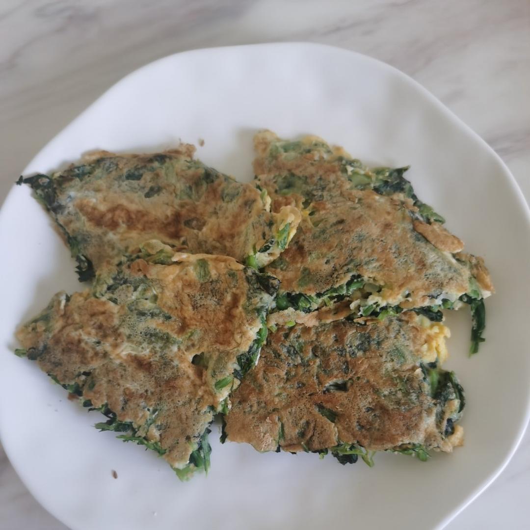 菠菜鸡蛋饼