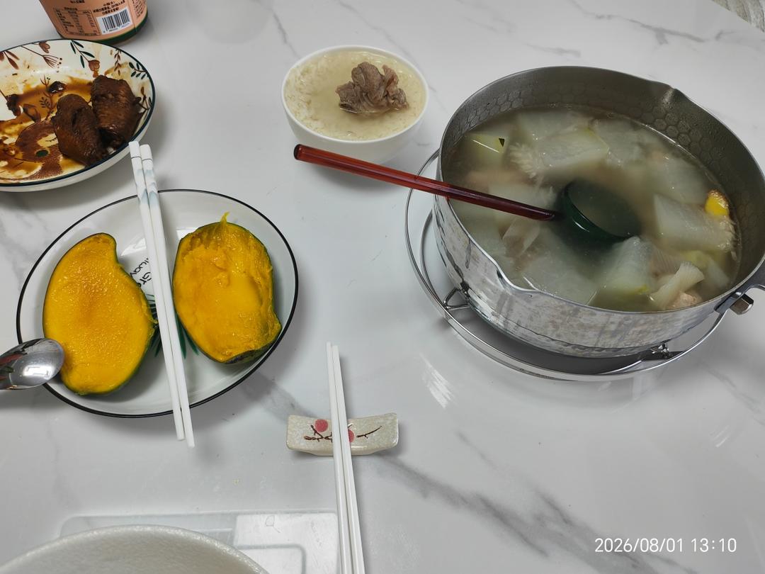 冬瓜排骨汤，夏天的味道