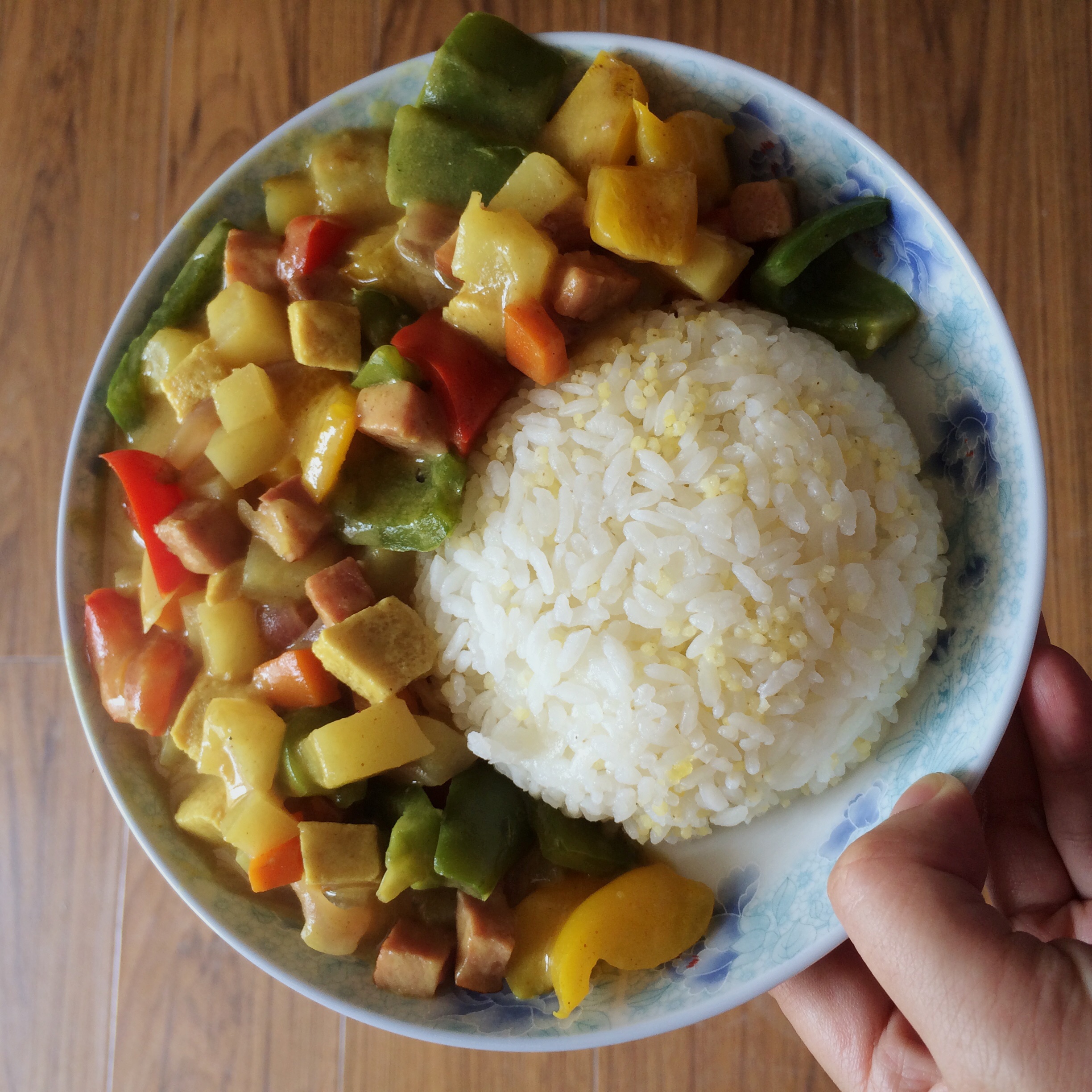 素咖喱饭