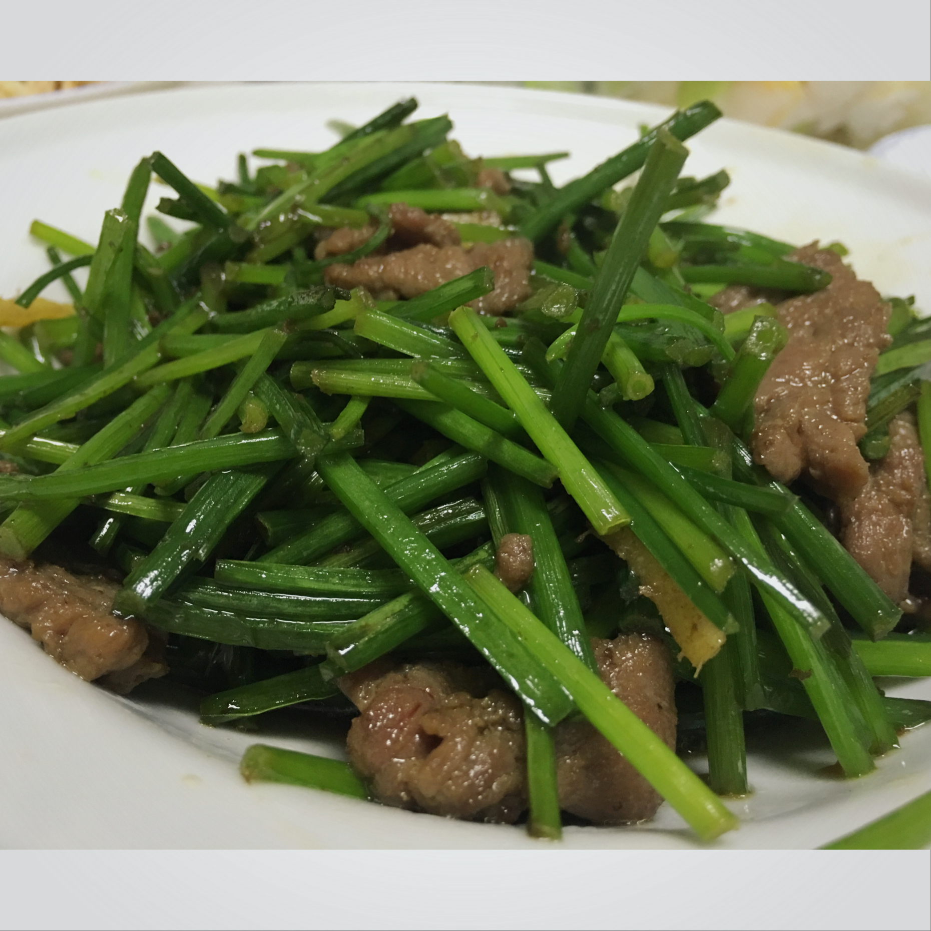 jane小兰做的韭菜花炒牛肉