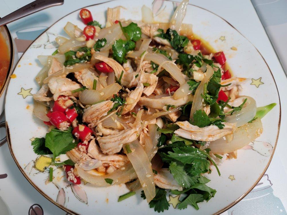 鸡胸肉这样做巨好吃❗️凉拌鸡丝😋低脂高蛋白