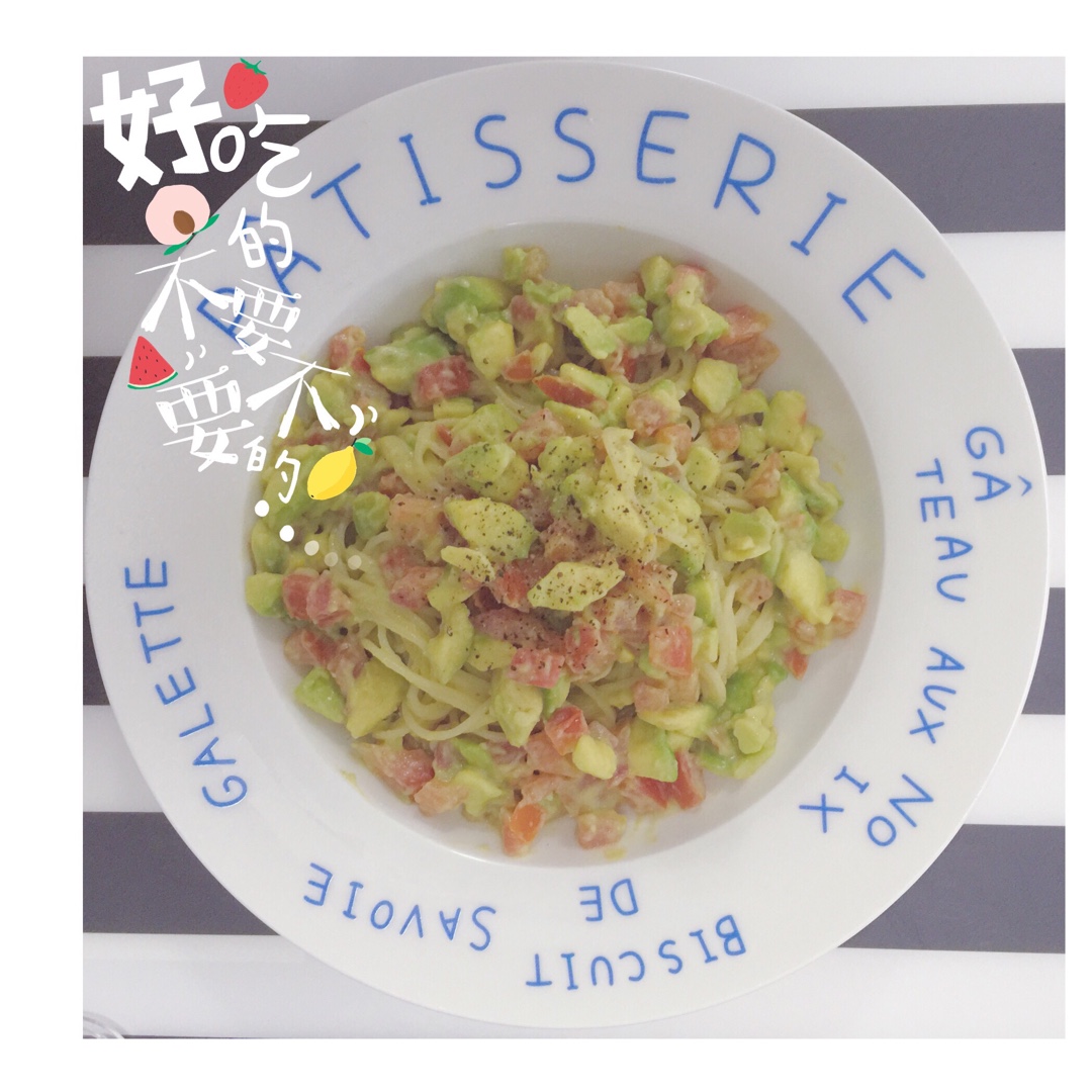 牛油果酱天使意面