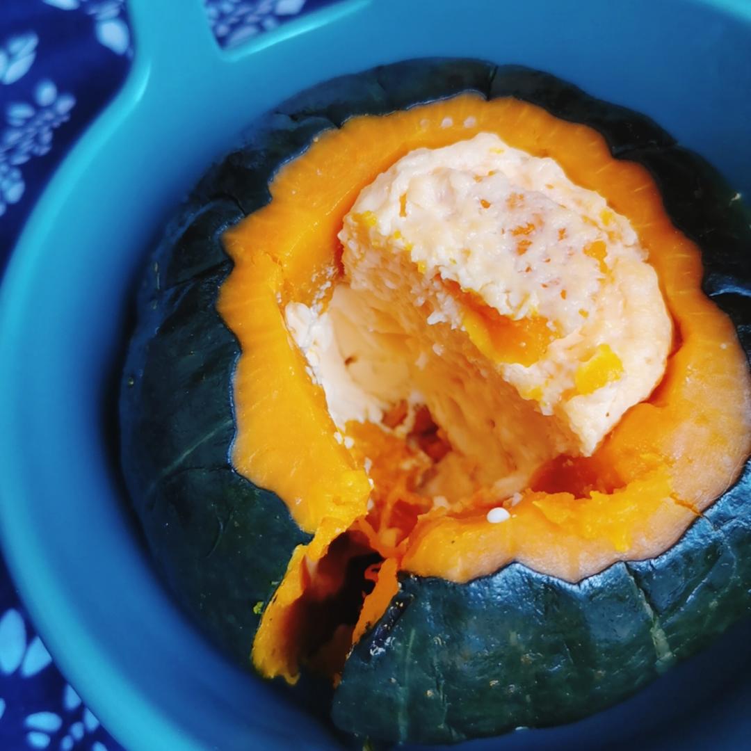 牛奶鸡蛋蒸贝贝南瓜