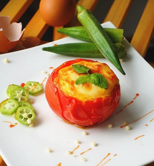 西红柿焗蛋羹的做法