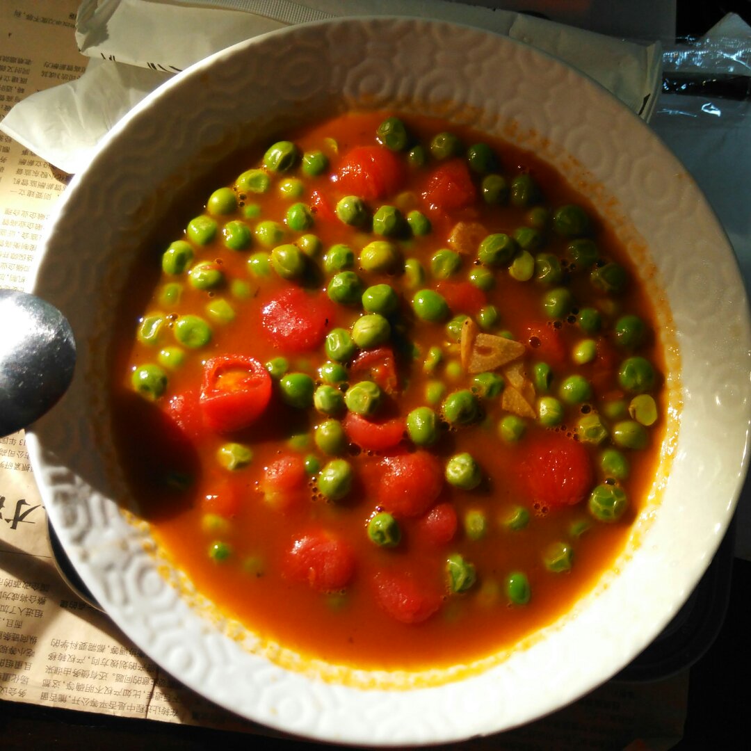 番茄素烧豌豆