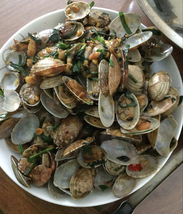 赛过大排档的爆炒花蛤