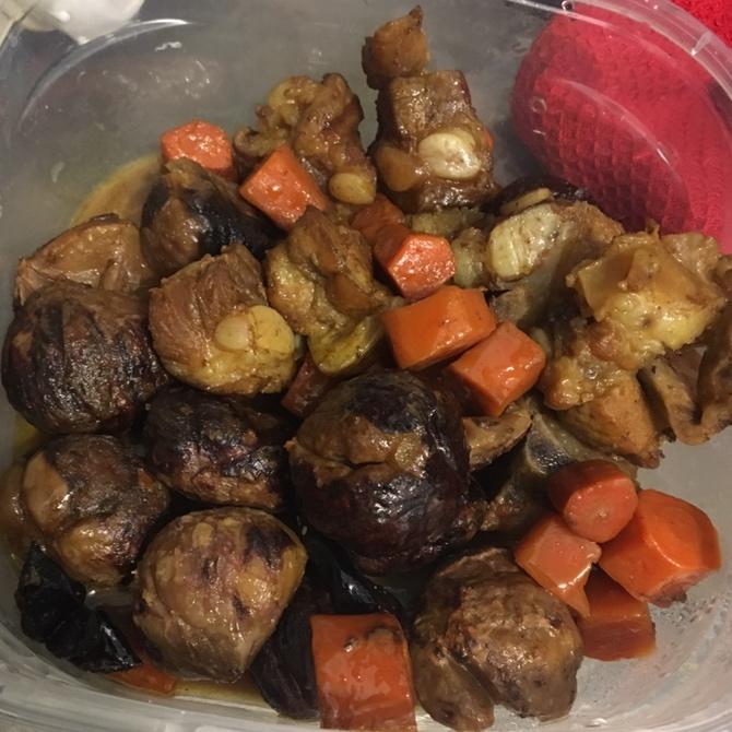 板栗烧排骨