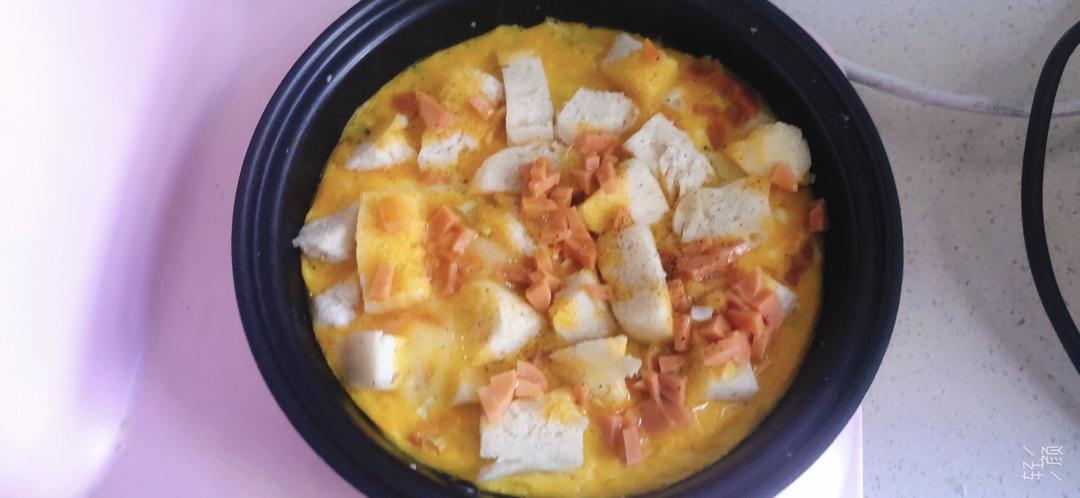 快手早餐新吃法:馒头摊鸡蛋