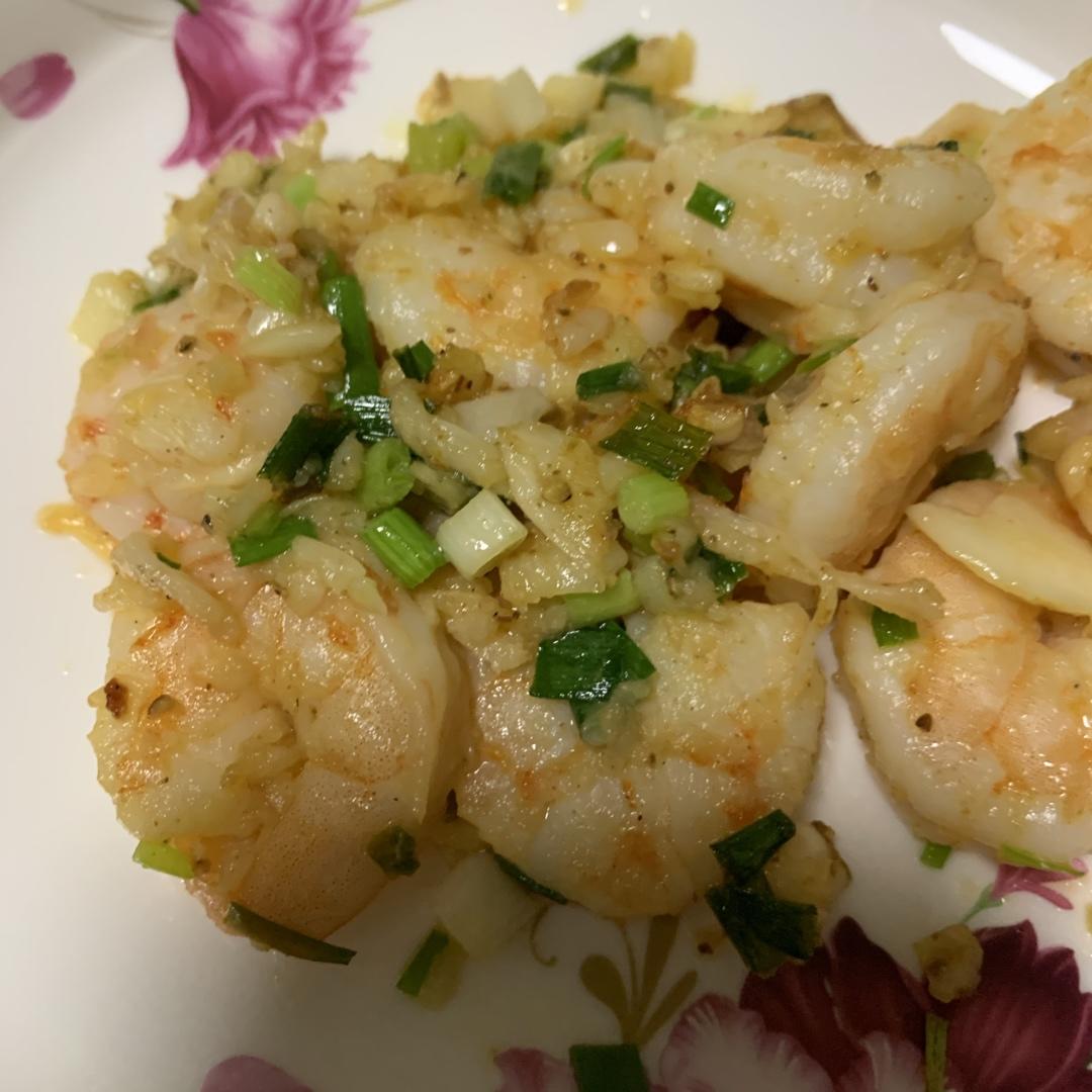 蒜香黄油虾『蒜香虾仁』炒虾仁  生酮
