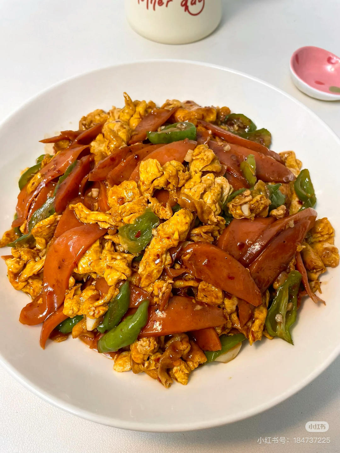 尖椒炒蛋炒火腿
