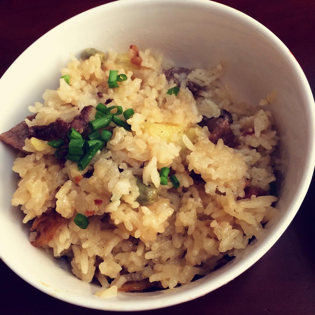 土豆腊味饭