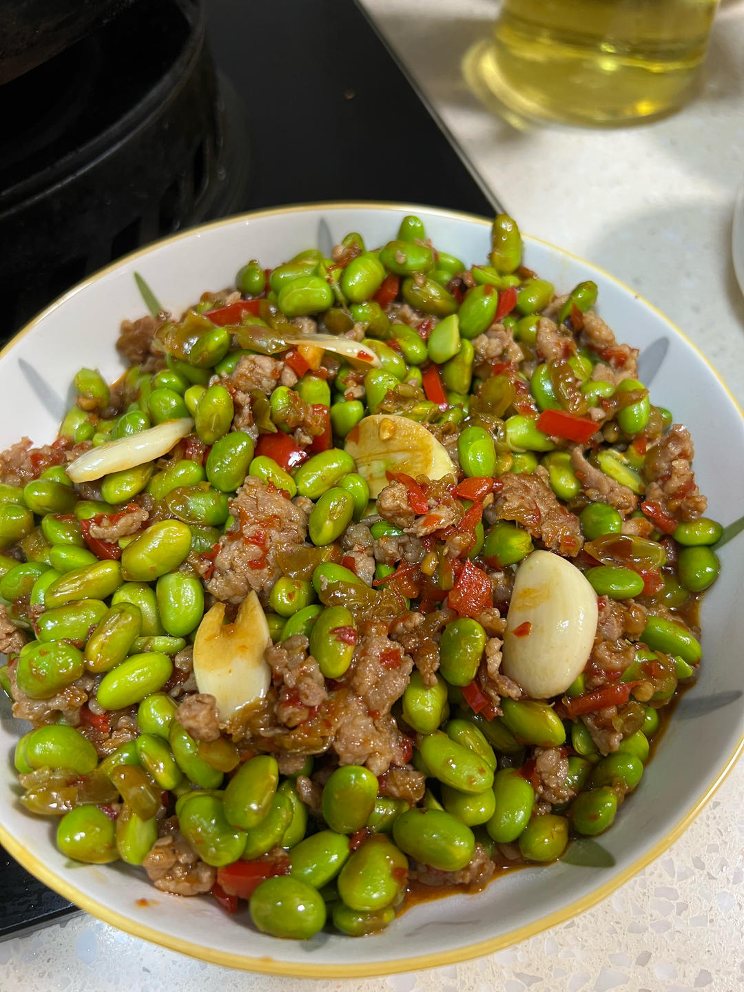 超级下饭菜：毛豆炒肉