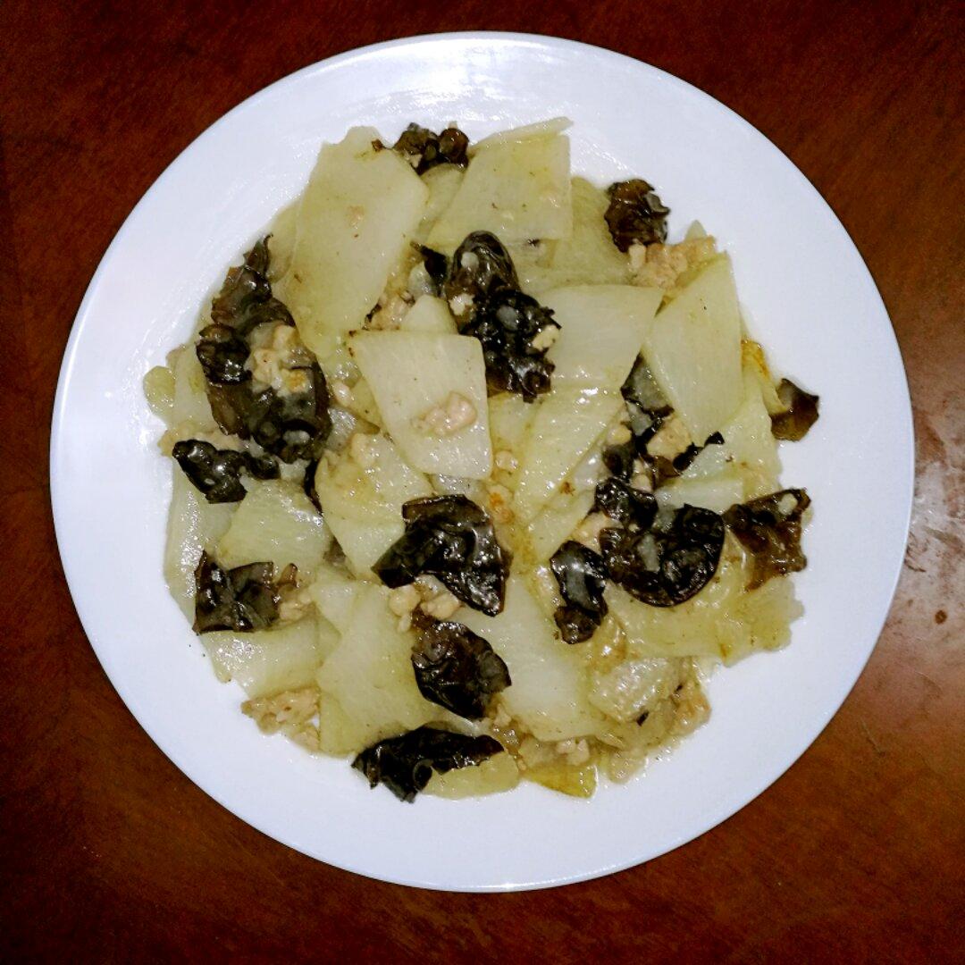 清炒山药木耳