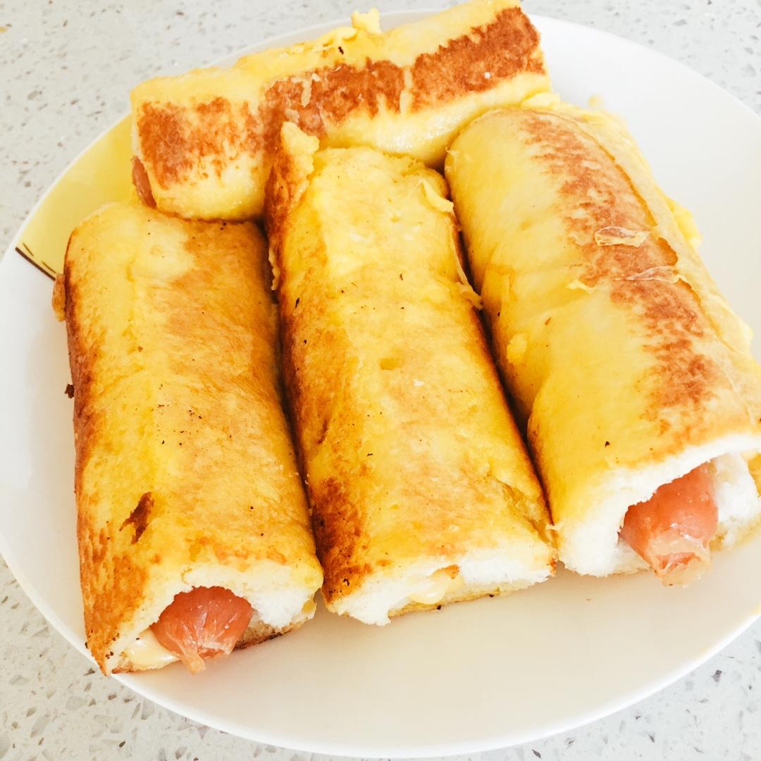 芝士香肠土司卷