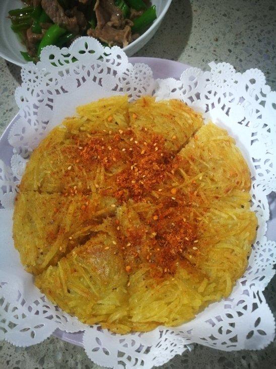 干煸土豆丝饼
