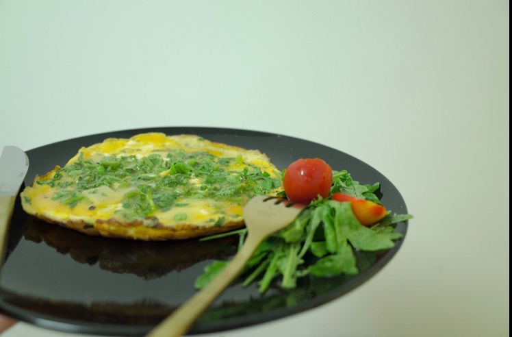 Gruyère and Watercress Omelette 库耶尔豆瓣菜煎蛋