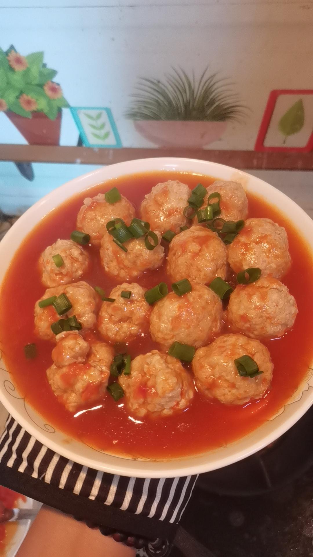 清蒸藕丁肉丸子
