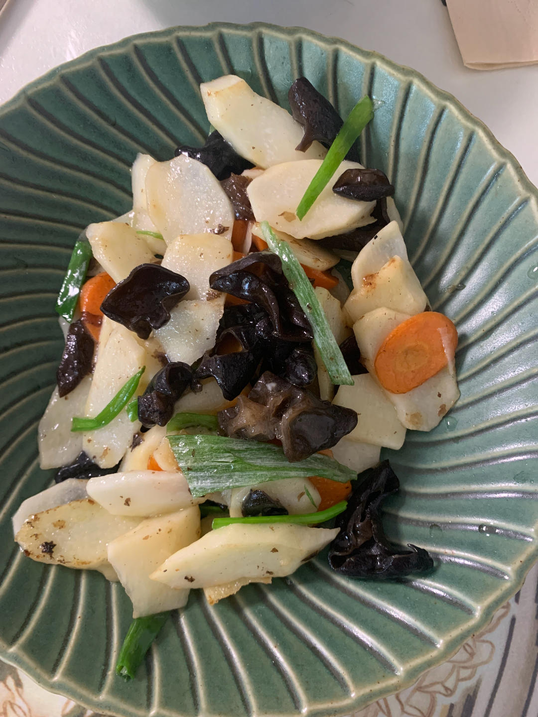 山药炒木耳
