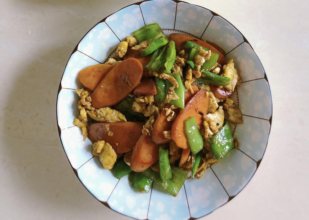 零失败🔥巨好吃又下饭的青椒火腿肠炒鸡蛋🔥