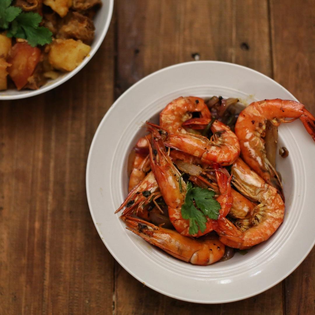 【山姆厨房】大蒜胡椒黑虎虾