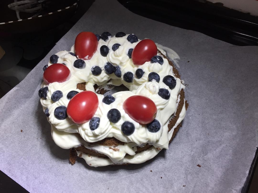 6寸原味戚风蛋糕