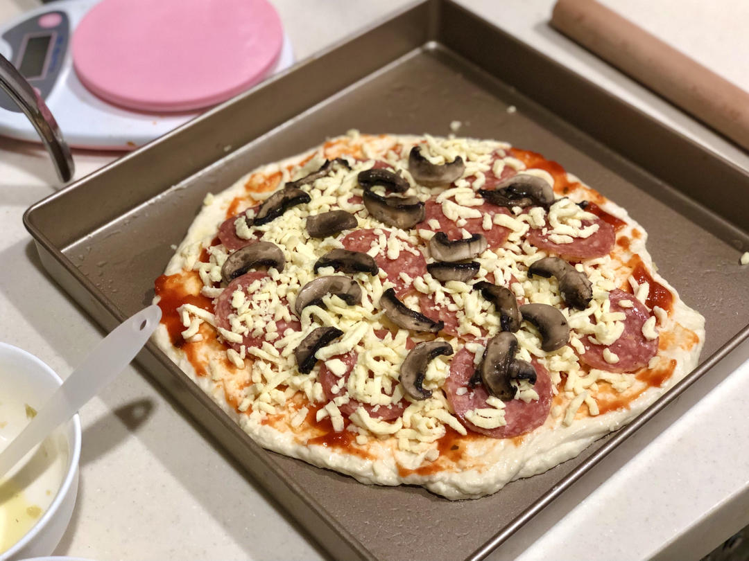 新手披萨饼皮pizza(能开餐厅那种)