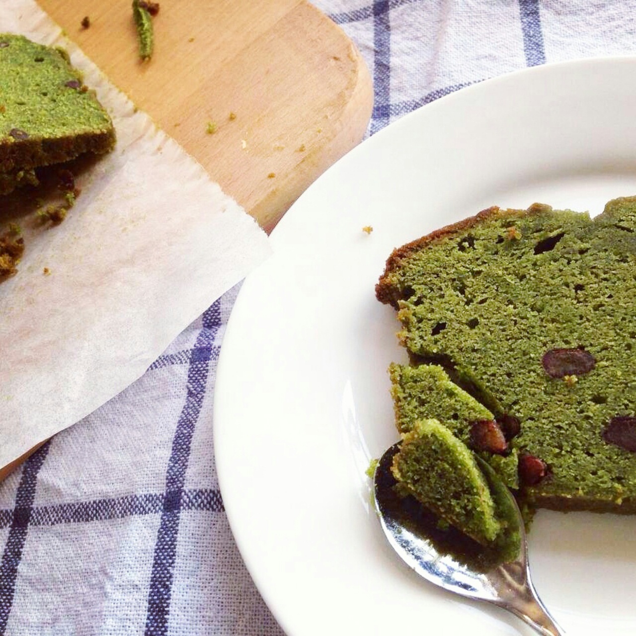 抹茶磅蛋糕（果子学校加浓版实验）