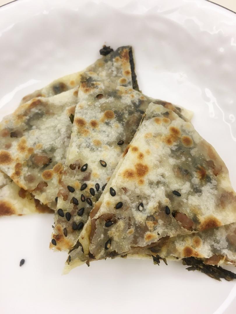 梅干菜肉饼（平底锅煎和烤箱烤两种吃法）