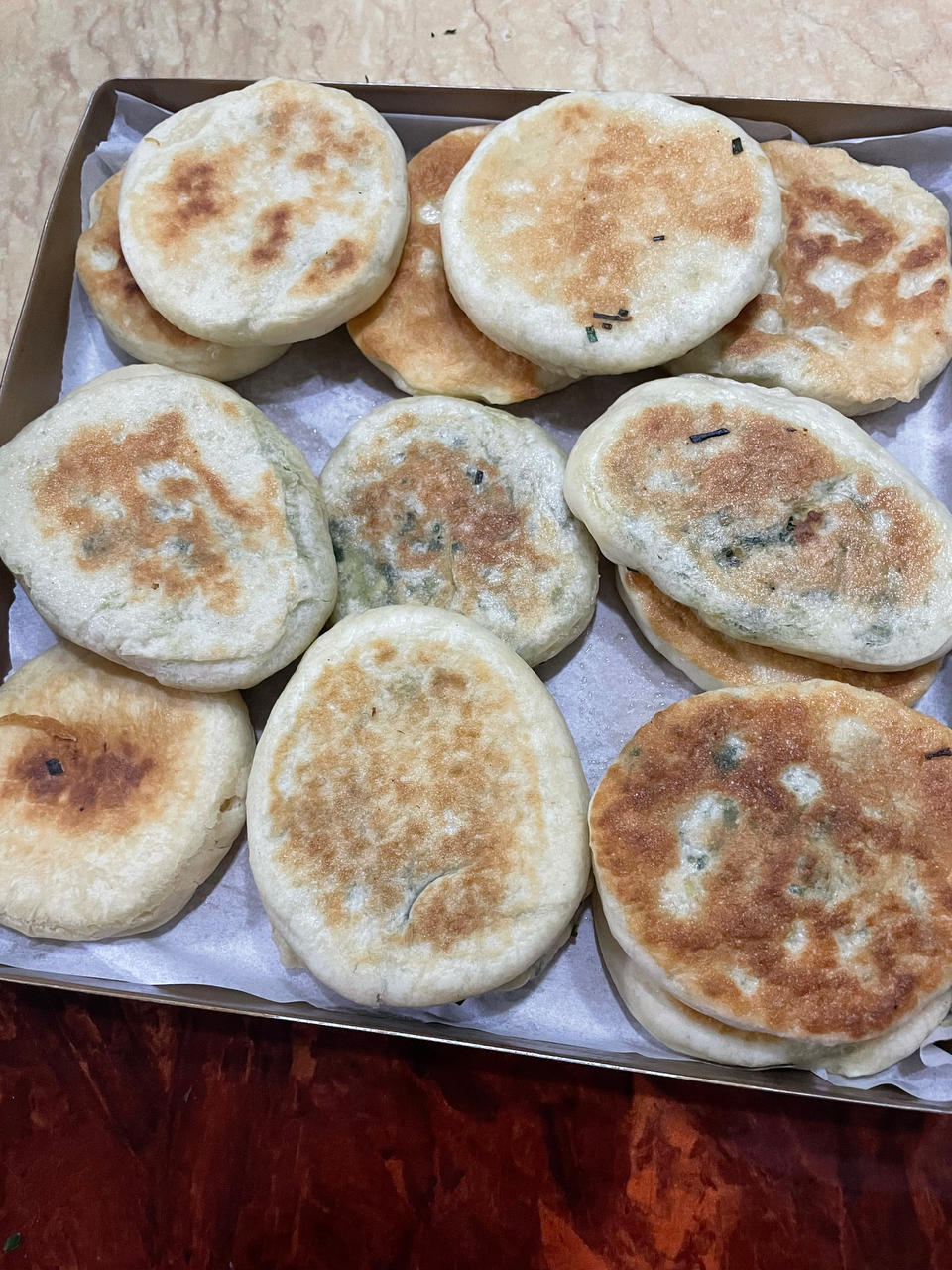 发面韭菜饼