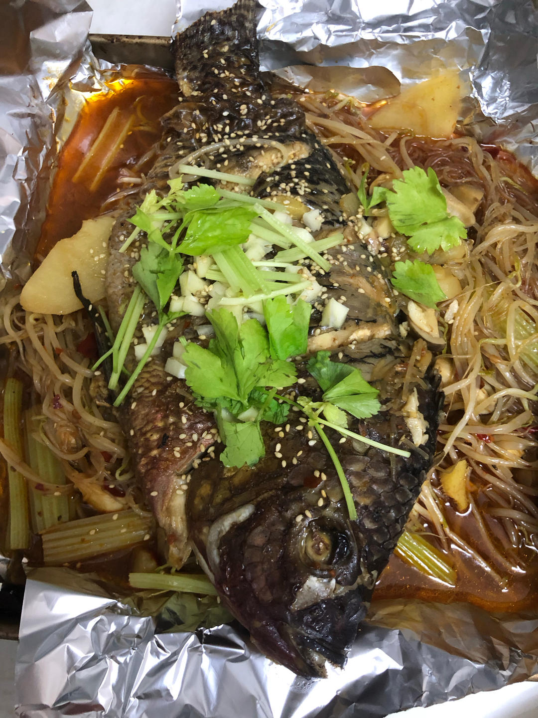 重庆烤鱼(烤箱版)爆好吃，爆简单