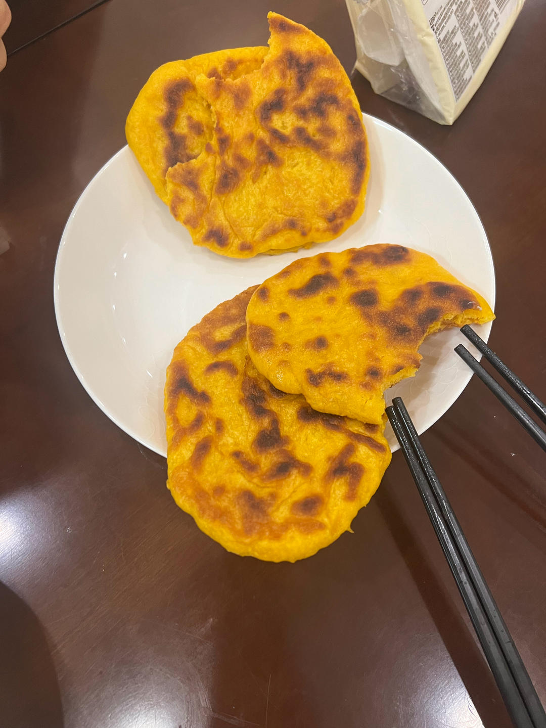 不加1滴水的南瓜发面饼