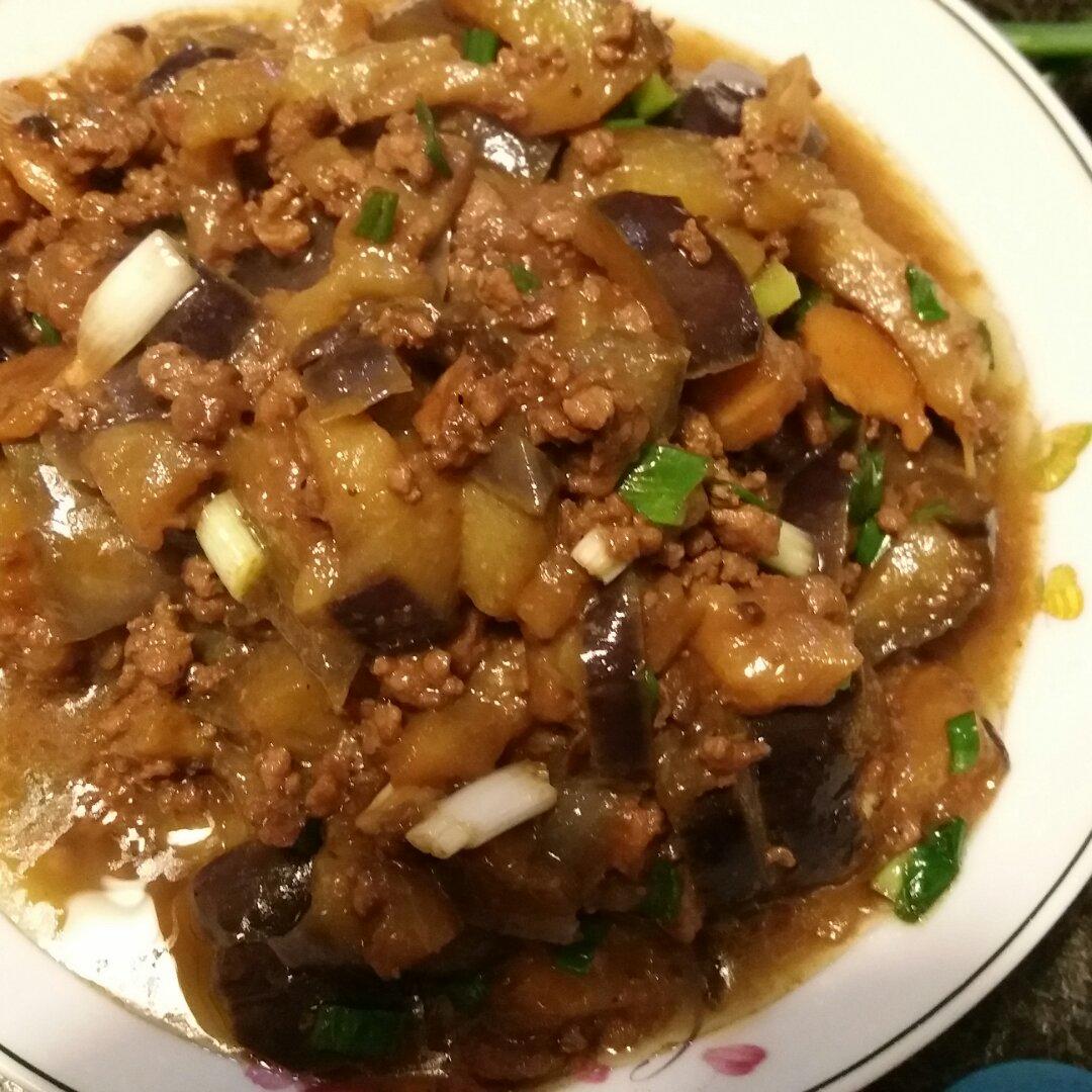 烂肉焖茄子