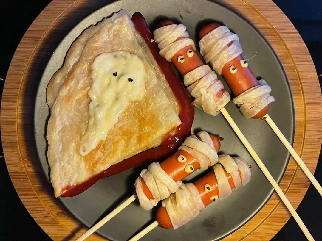 【木乃伊小香肠】😱万圣节来袭🎃！！炒鸡简单！