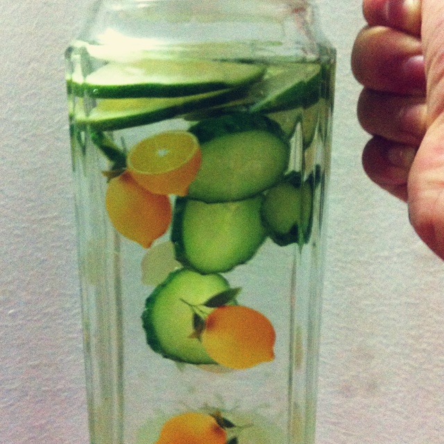 黄瓜柠檬水