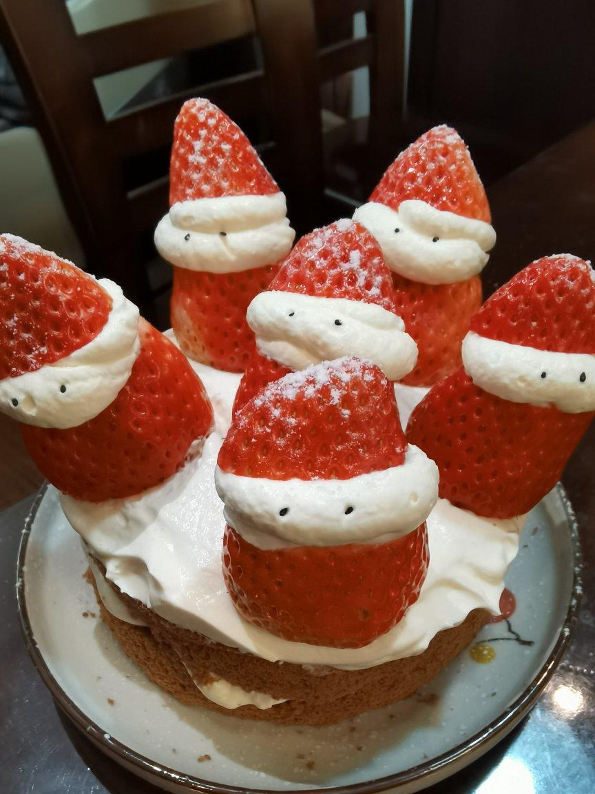 手把手教你🎄教程详细的圣诞可可草莓裸蛋糕