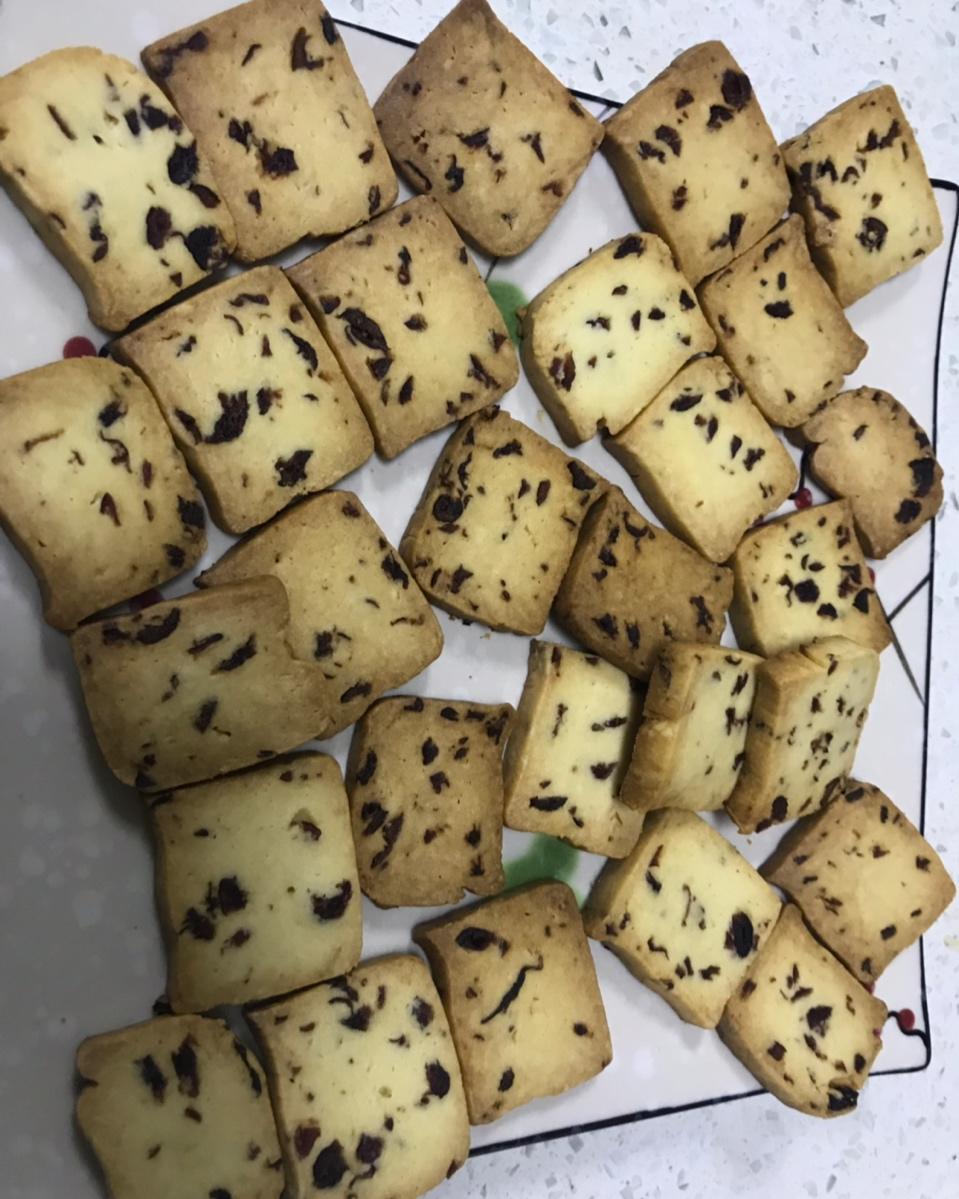 低糖少油版蔓越莓饼干