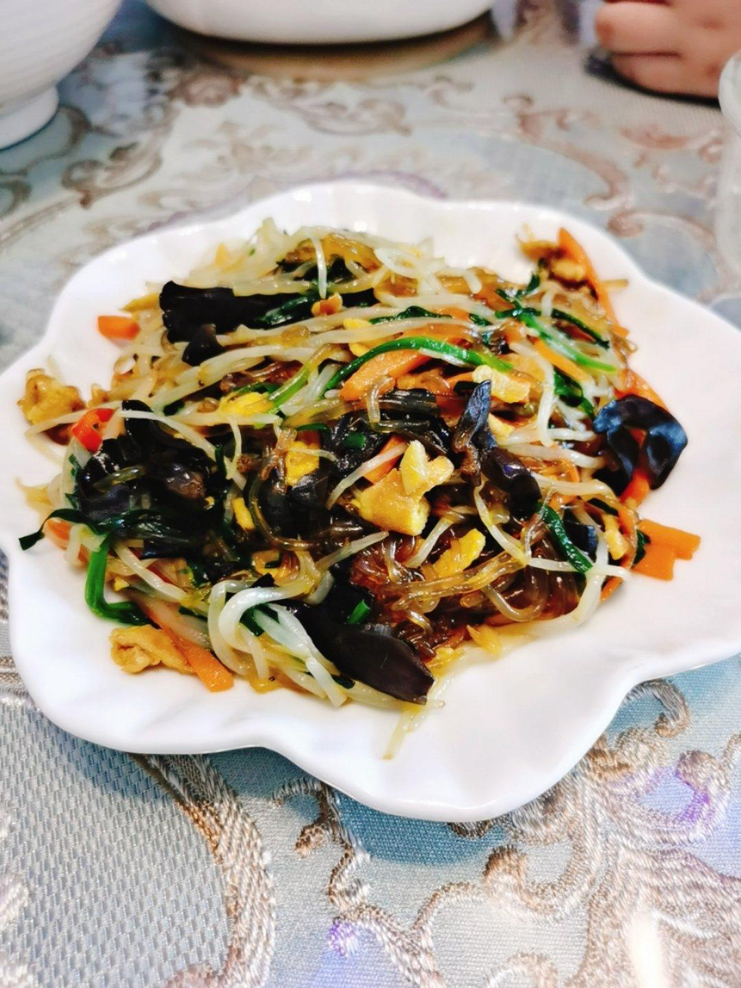 五彩合菜～和水烙馍更配哦
