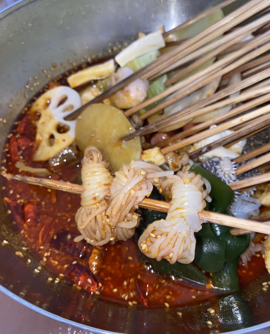 很好吃的冷锅串串