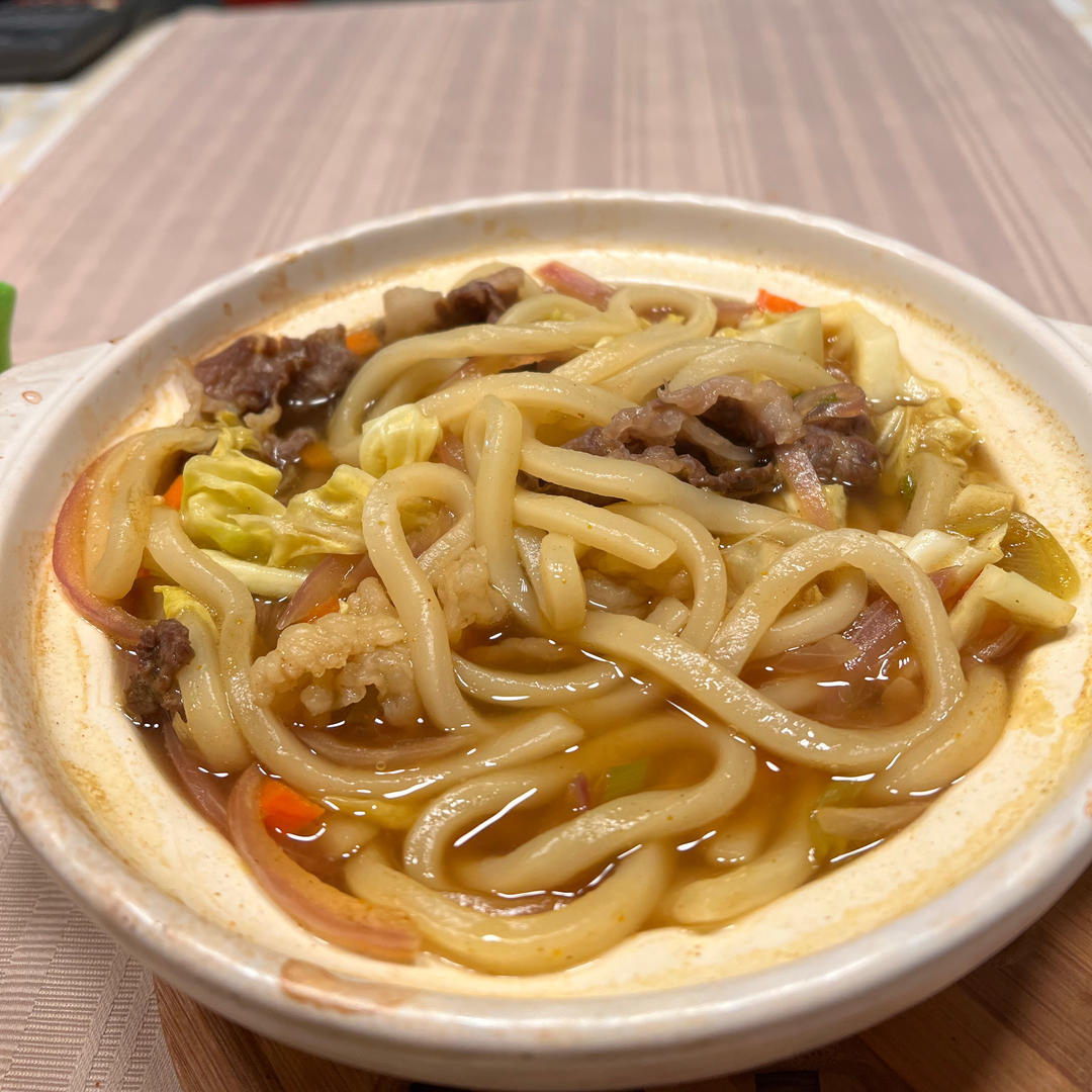咖喱肥牛乌冬面