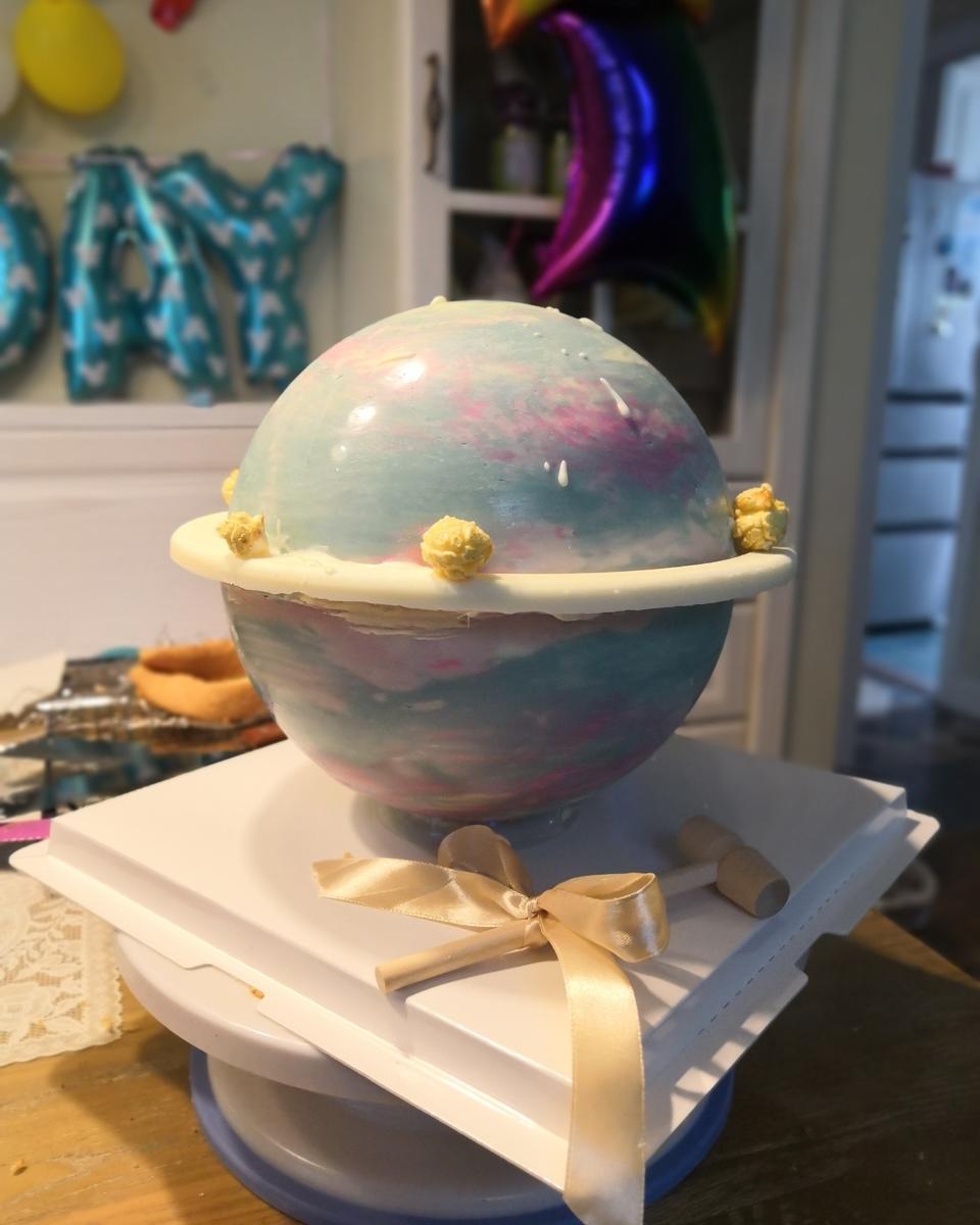 菜园姐做的星球蛋糕