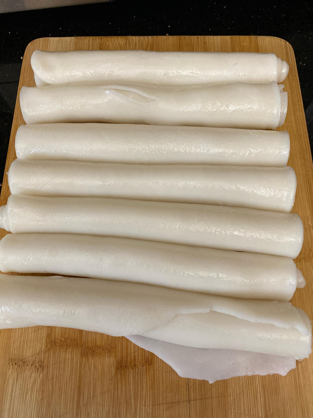 模仿传统猪肠粉（斋肠香港混酱肠）