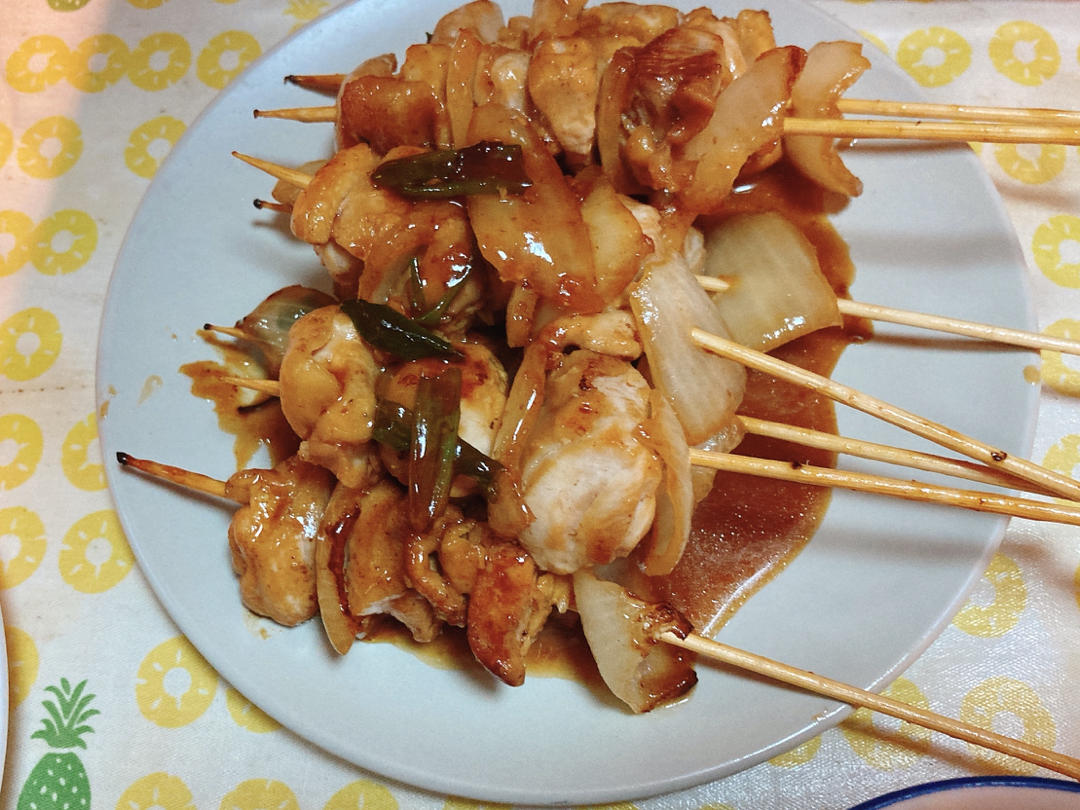 日剧里居酒屋必点菜，在家里做超级简单~和风鸡肉串