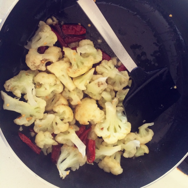 老丁的私房菜－炒花菜