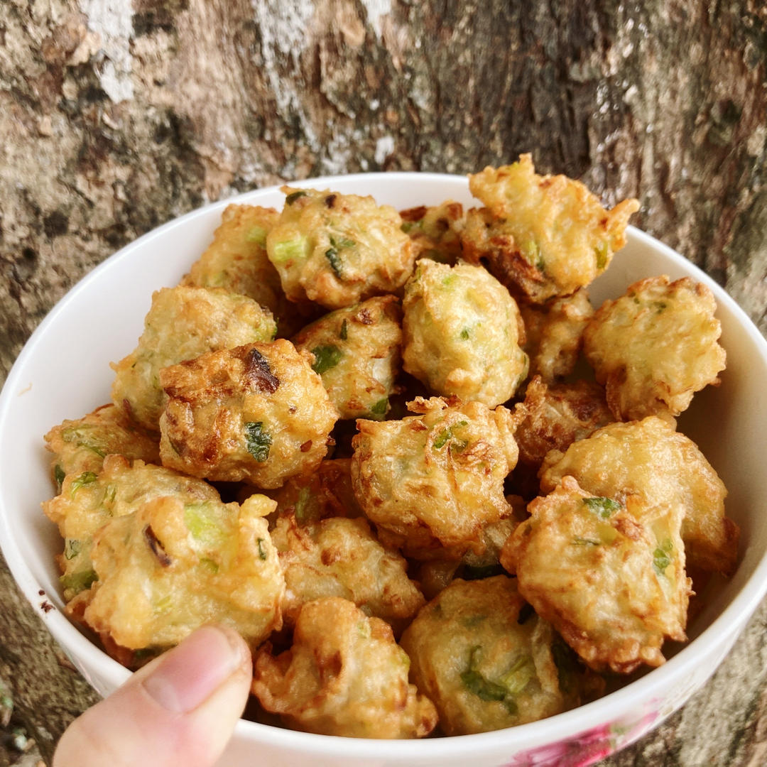 潮汕小吃 菜头丸（面粉版本）