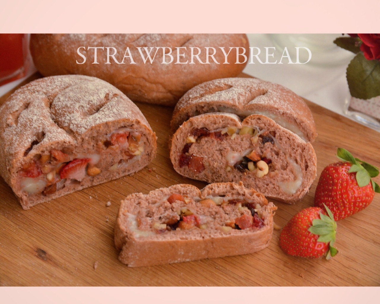 草莓坚果麻薯软欧 | STRAWBERRYBREAD的做法
