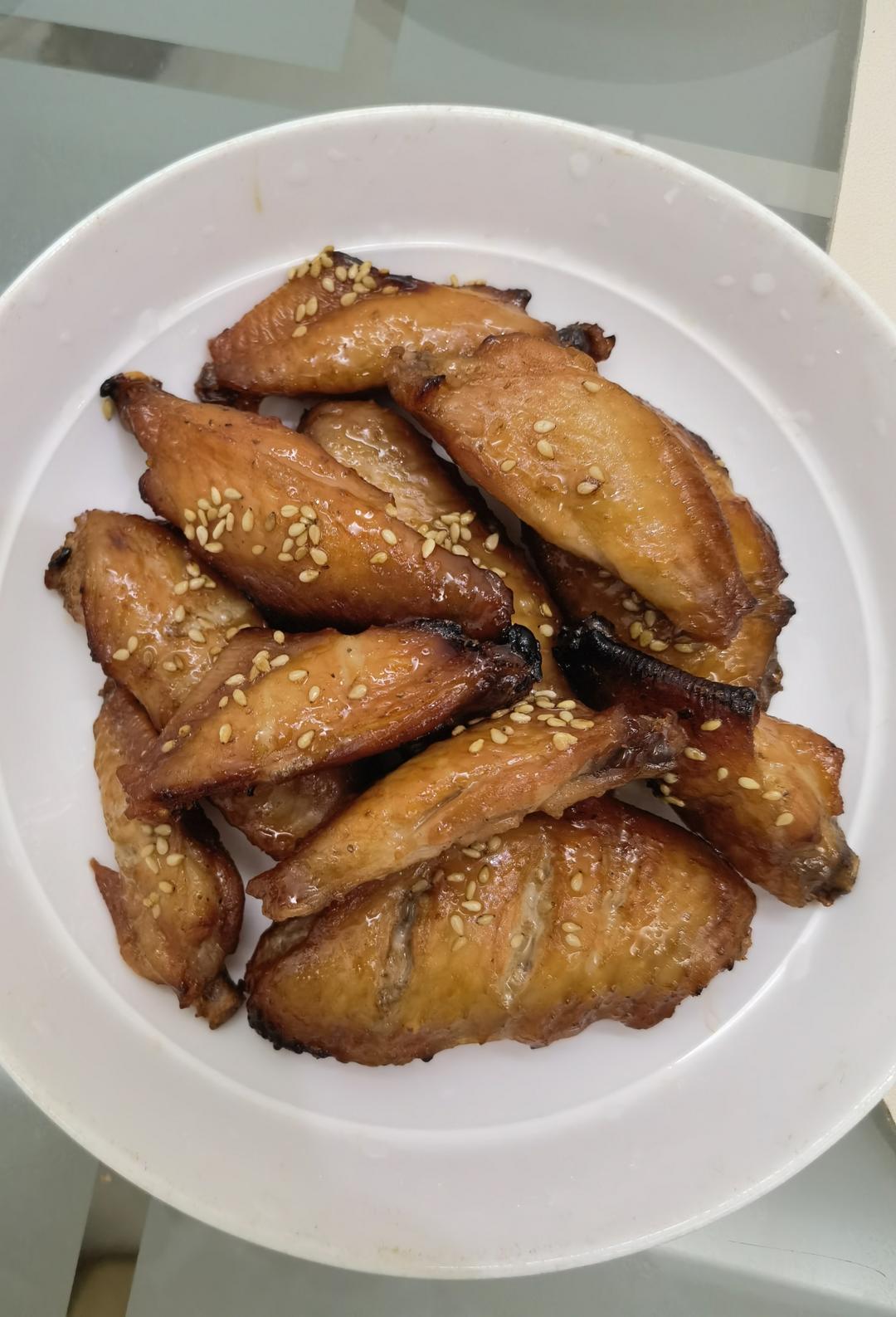 幸福感爆棚的蜜汁叉烧鸡翅（空气炸锅版）‼️